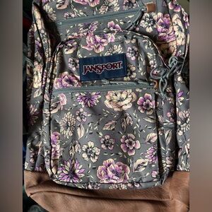 Jansport Floral Kids Backpack - Purple and Brown​